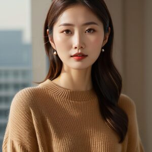 リアル系日本人女性×冬ニットを再現｜Stable Diffusion用ベースプロンプト（Normal Knit）