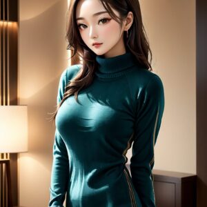 リアル系日本人女性×冬ニットを再現｜Stable Diffusion用ベースプロンプト（Mature-Sexy-Knit）