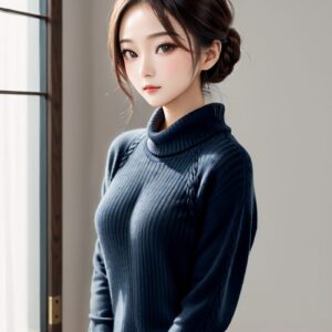 リアル系日本人女性×冬ニットを再現｜Stable Diffusion用ベースプロンプト（Classic-Knit）