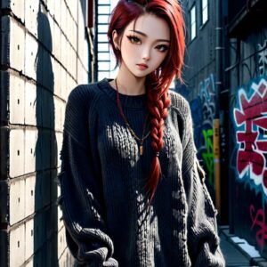 リアル系日本人女性×冬ニットを再現｜Stable Diffusion用ベースプロンプト（Pank-Knit）